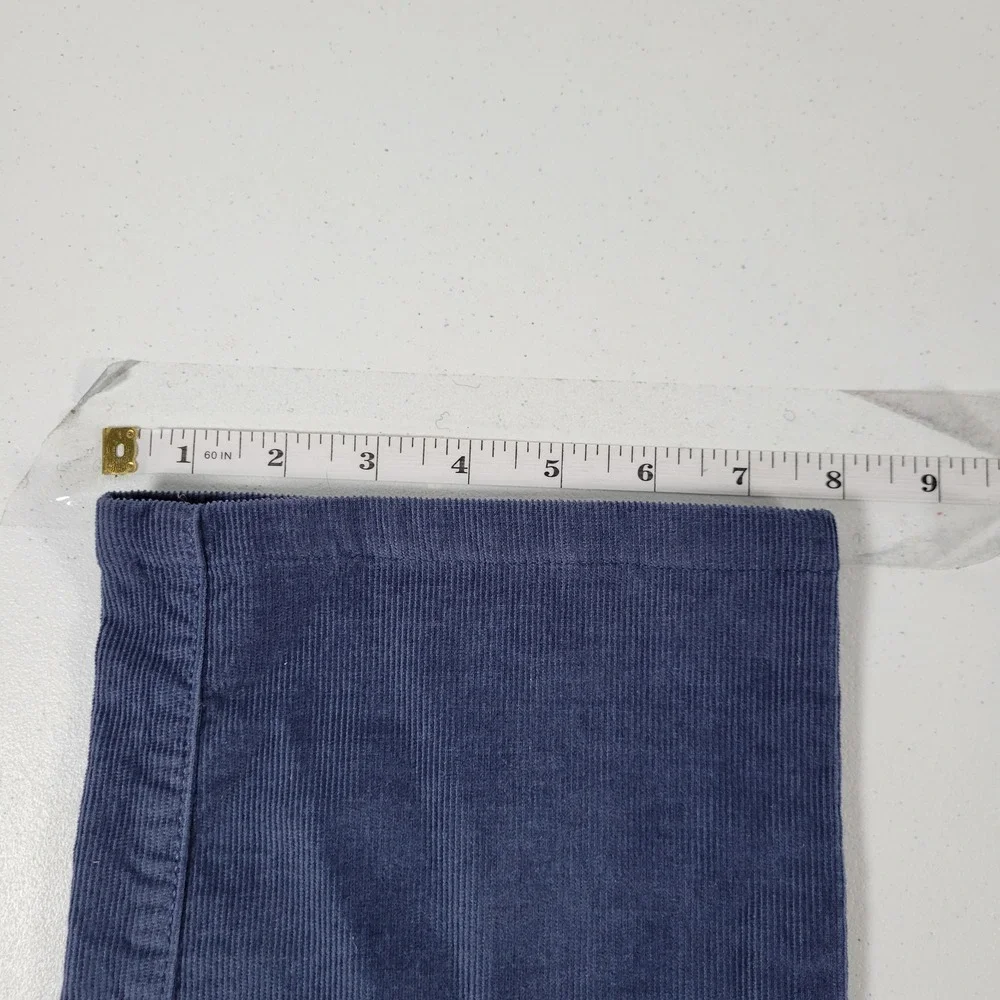 Peter Millar Mens‎ Corduroy Pants Blue Straight Leg Casual Dress Size 35x30